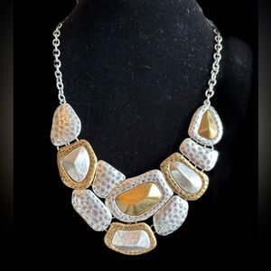 NWOT Premier Designs Gold & Silver Necklace